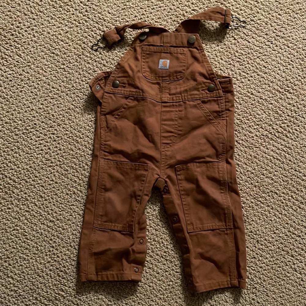 Tan carhartt overalls